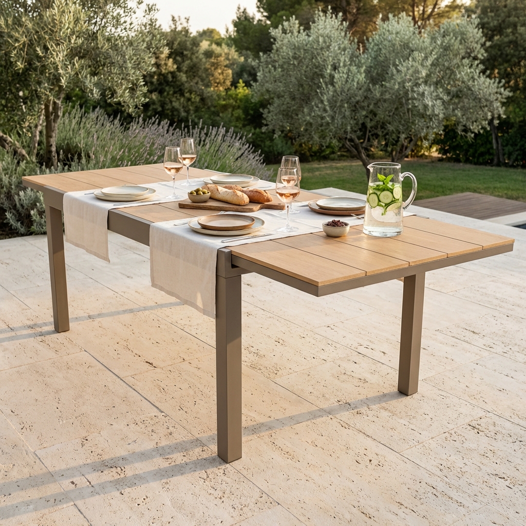 TAVOLO CAYMAN 160/240 X 95