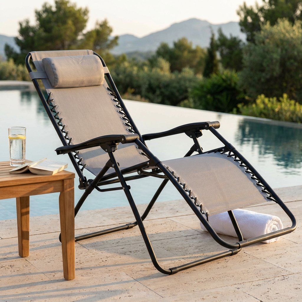 SDRAIO COMFORT CON STRUTTURA NERA E TEXTILENE GRIGIO CHIARO