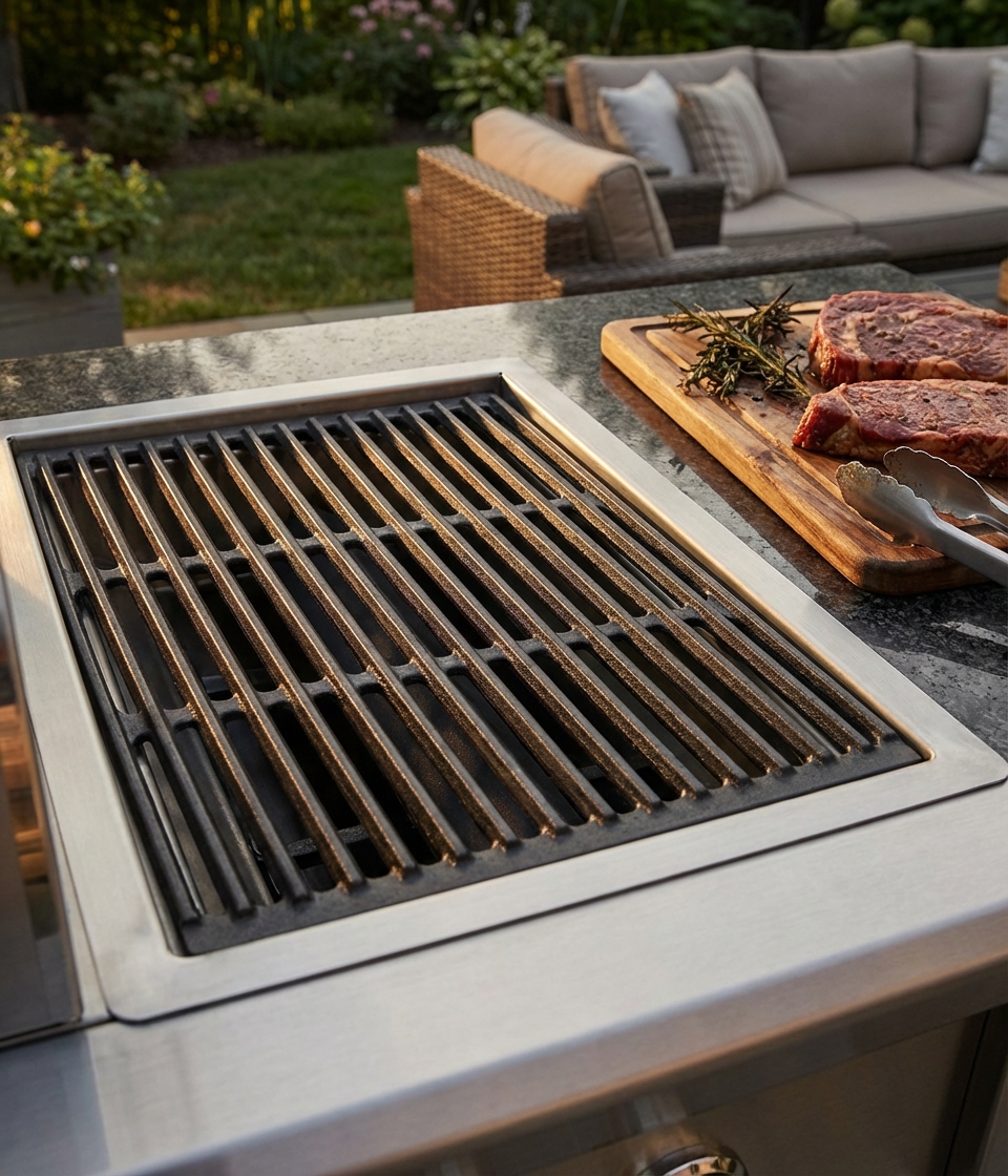 GRIGLIA GHISA PER BARBECUE TEXAS 3 FUOCHI
