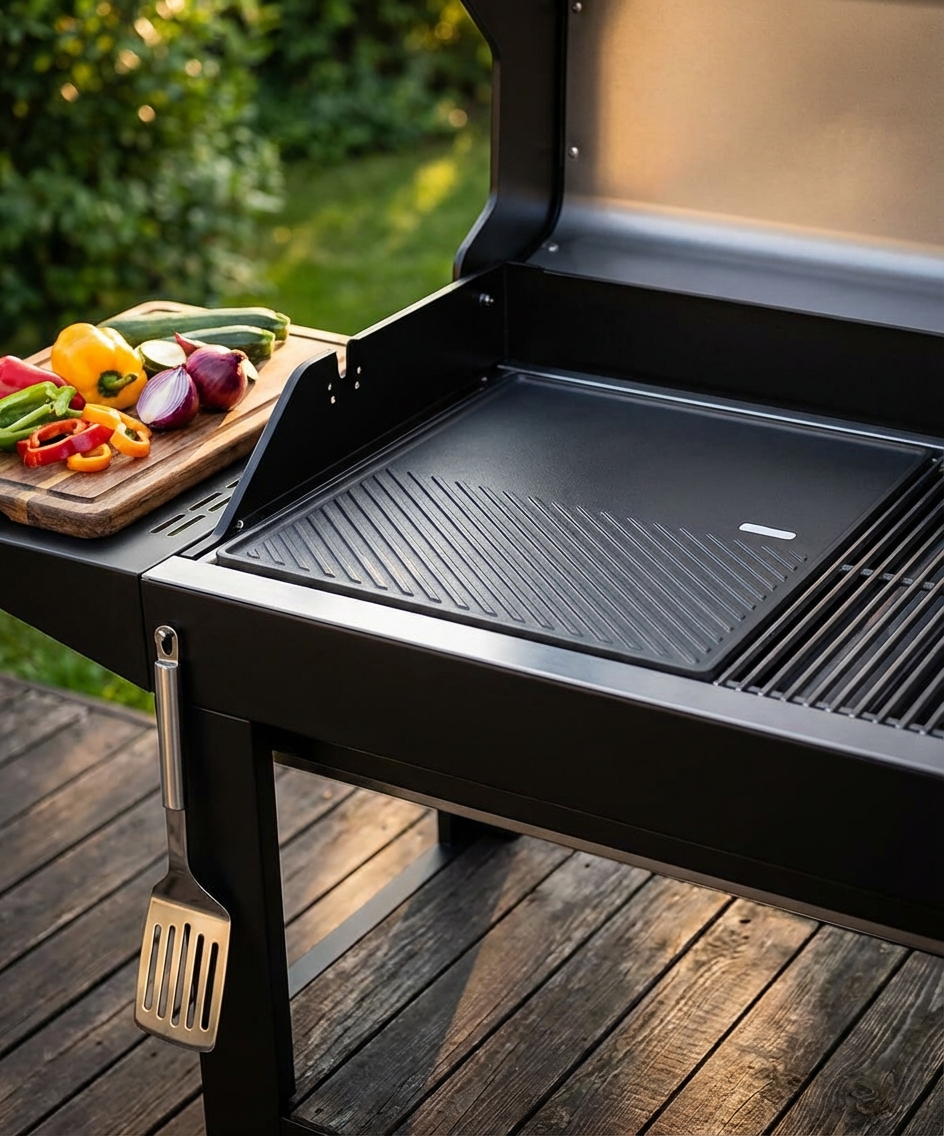 PIASTRA GHISA PER BARBECUE TEXAS 4 FUOCHI