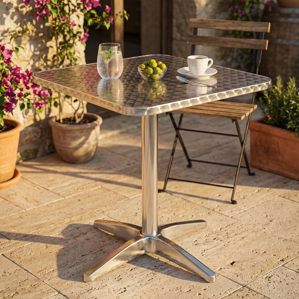 TAVOLO A COLONNA 60 X 60 WATERPROOF