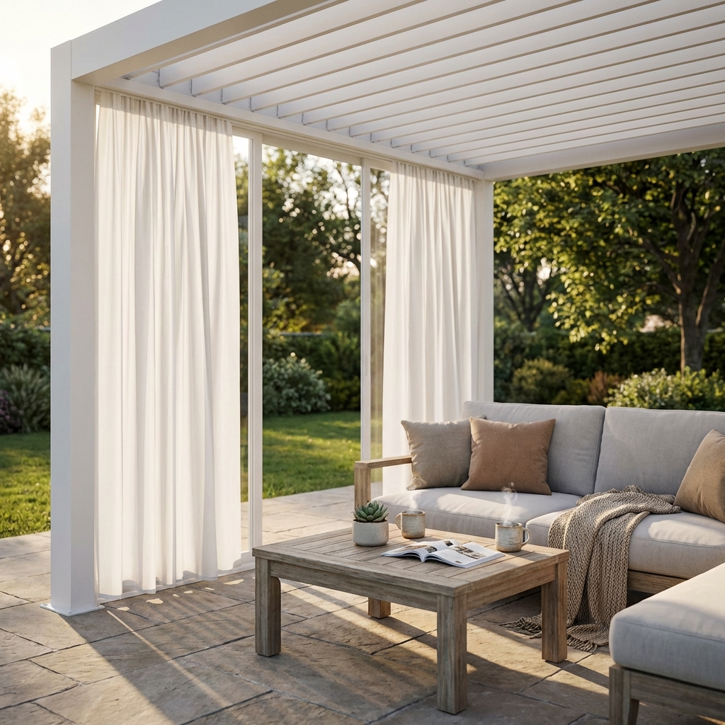 TENDA DA INTERNO PER LATO DA 3 M PERGOLA BIOCLIMATICA