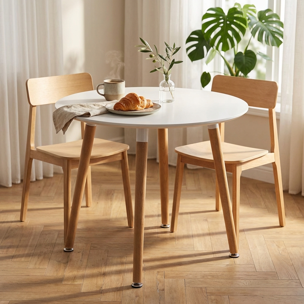 TAVOLO LIONE Ø 80 BIANCO