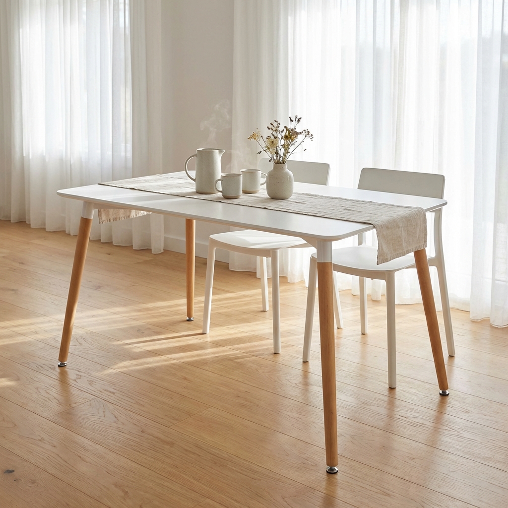 TAVOLO LIONE 120 X 80 BIANCO