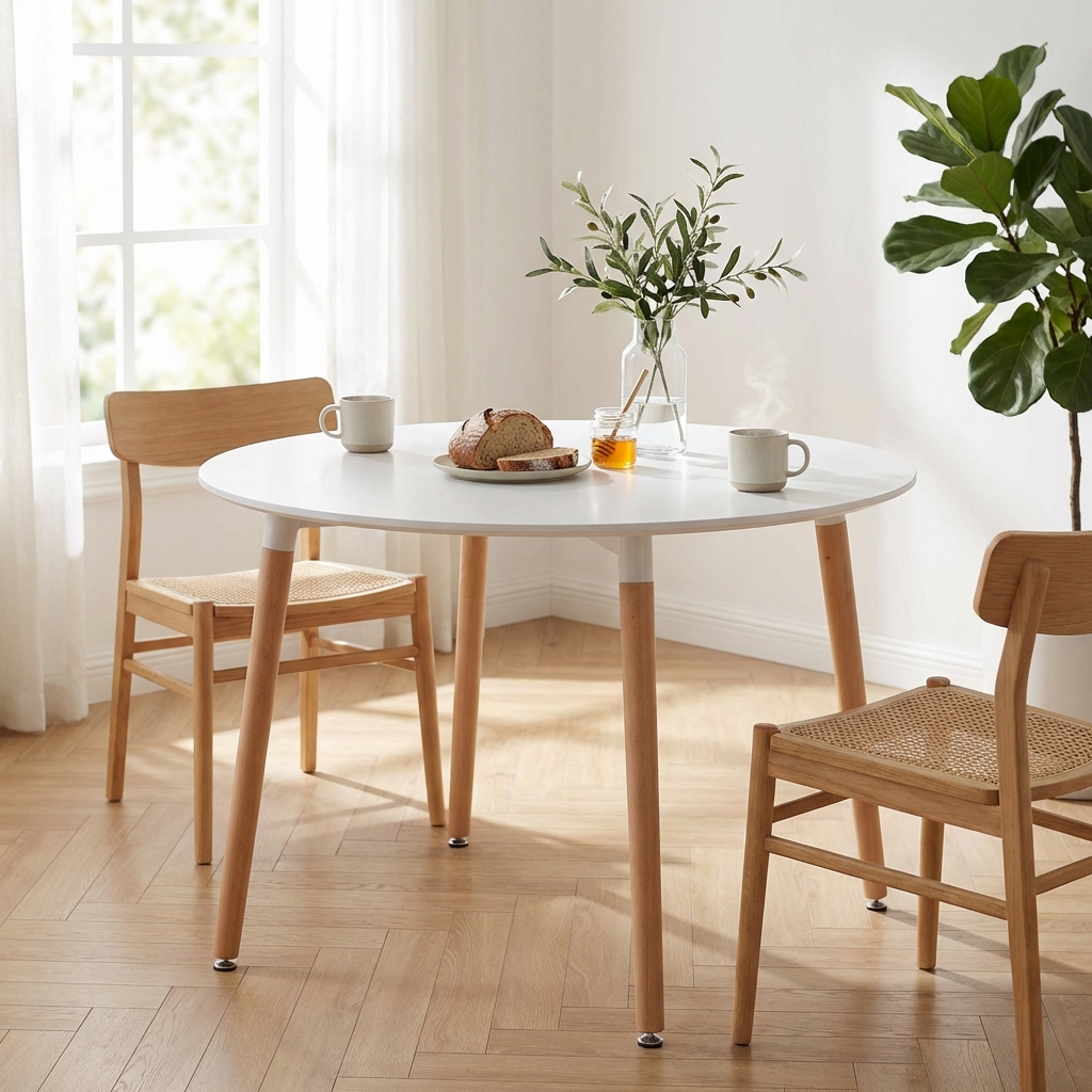 TAVOLO LIONE Ø 120 BIANCO