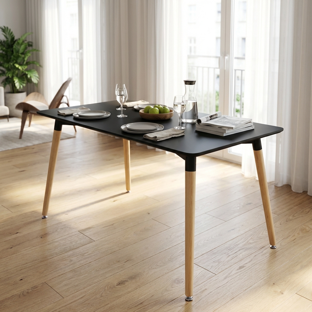 TAVOLO LIONE 140 X 80 NERO