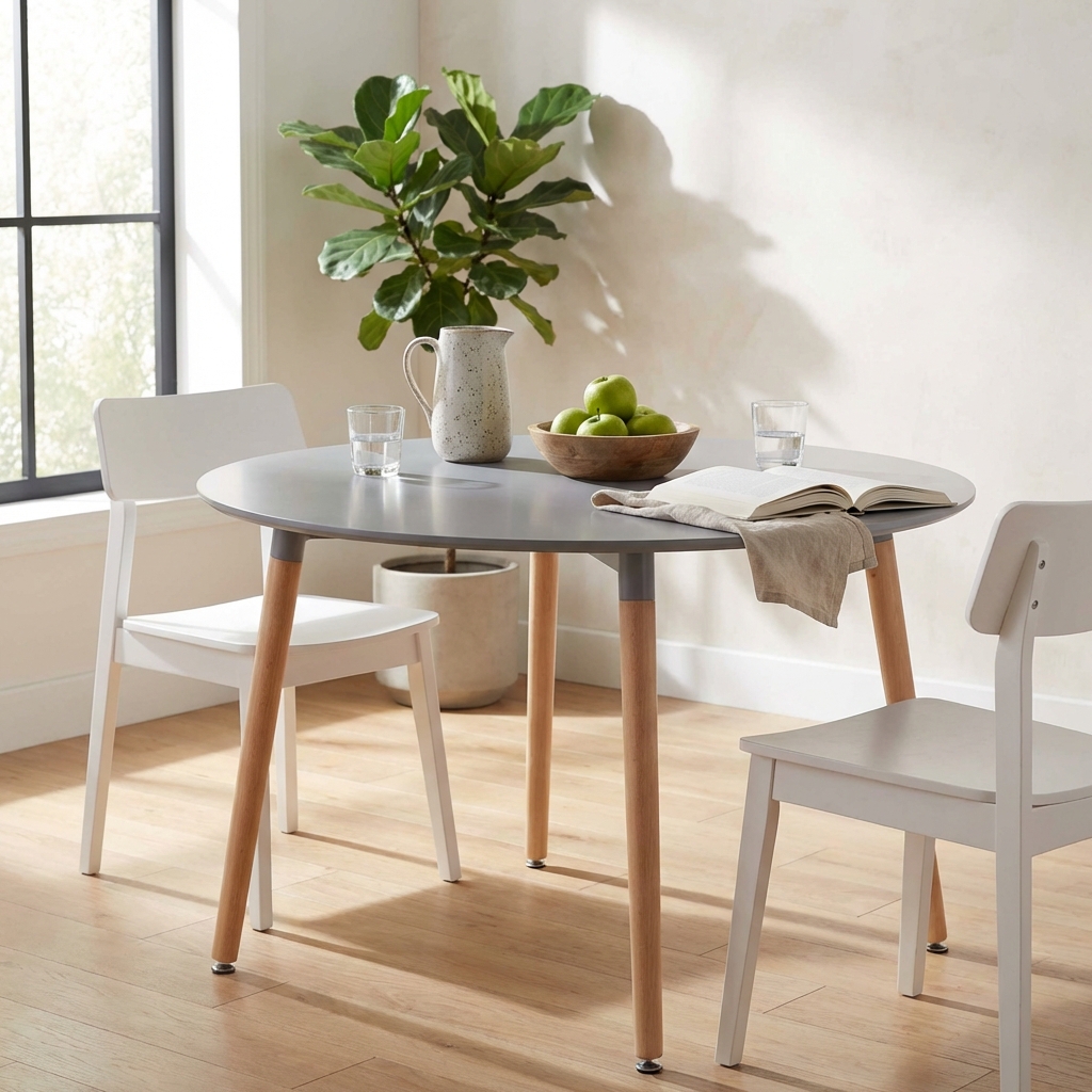 TAVOLO LIONE Ø 120 GRIGIO