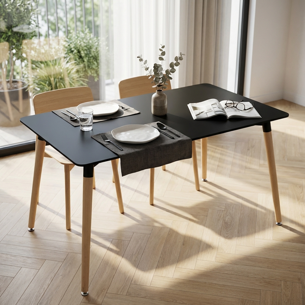 TAVOLO LIONE 120 X 80 NERO