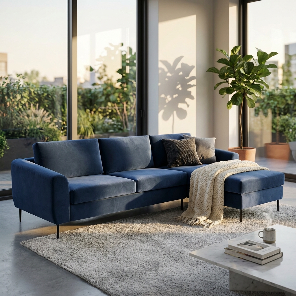 DIVANO CON CHAISE LONGUE GREGORY