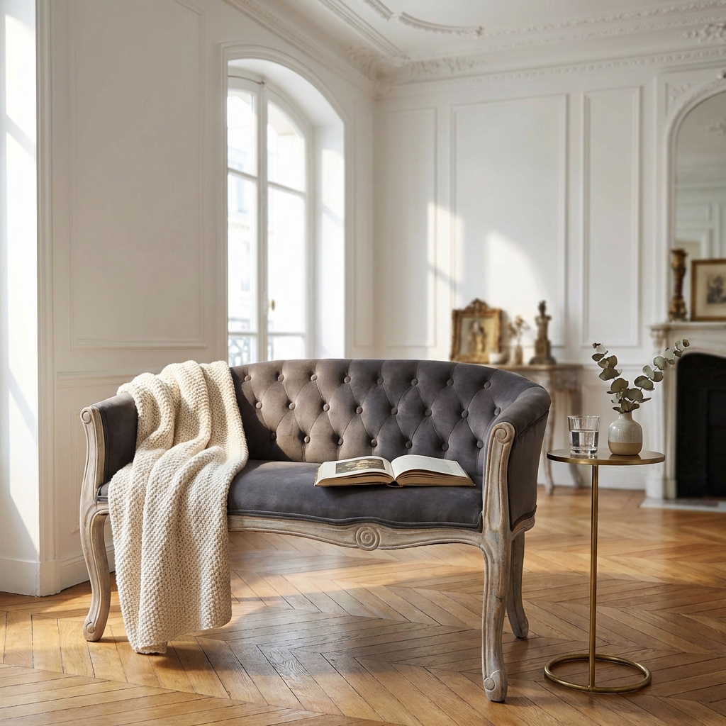 DIVANO COLEMAN IN VELLUTO TAUPE