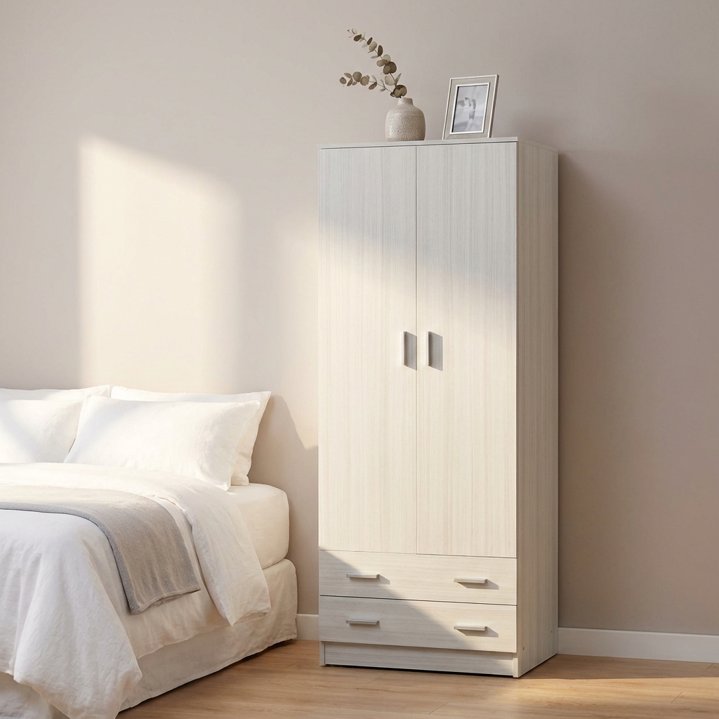 A45600EUK ARMADIO 2 ANTE 2 CASSETTI -KIT EUCALIPTO