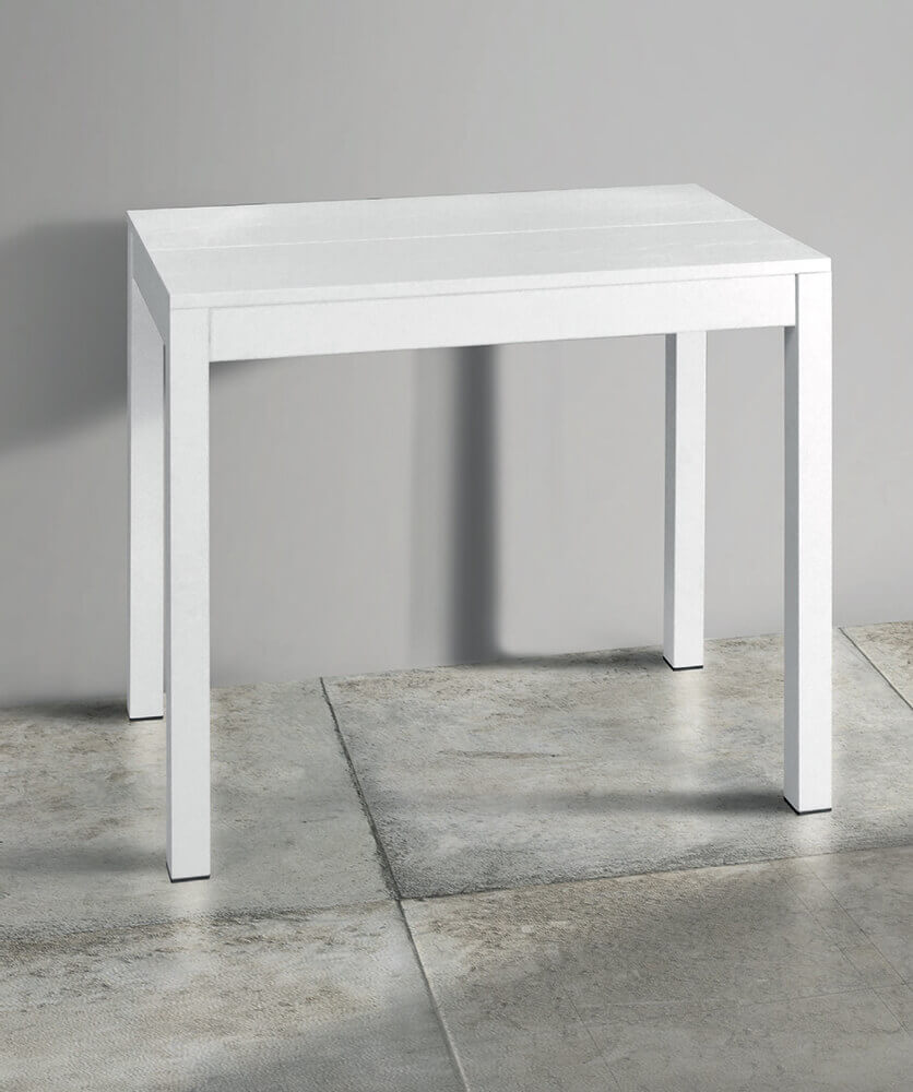 857 TAVOLO A CONSOLLE 90 X 50/100/150/200/250/300 BIANCO