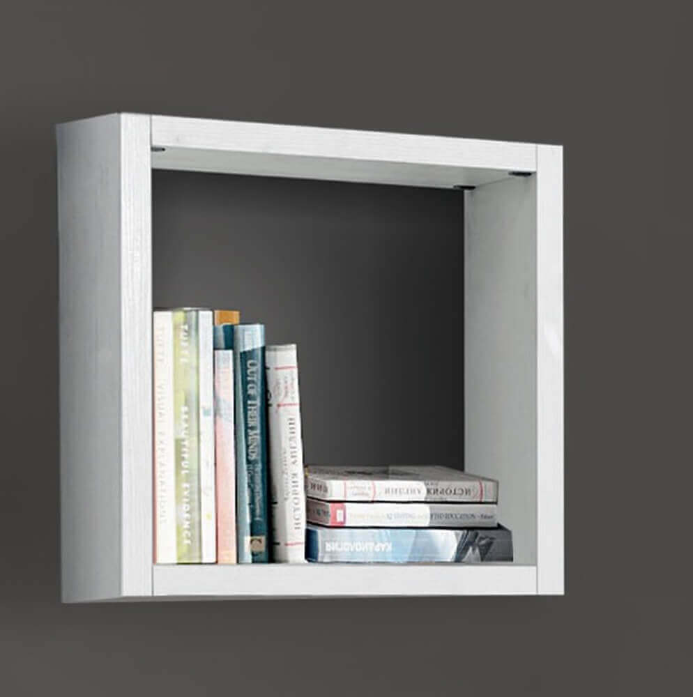 572 ELEMENTO CUBO BIANCO FRASSINATO 46 X 30 X 46 BIANCO