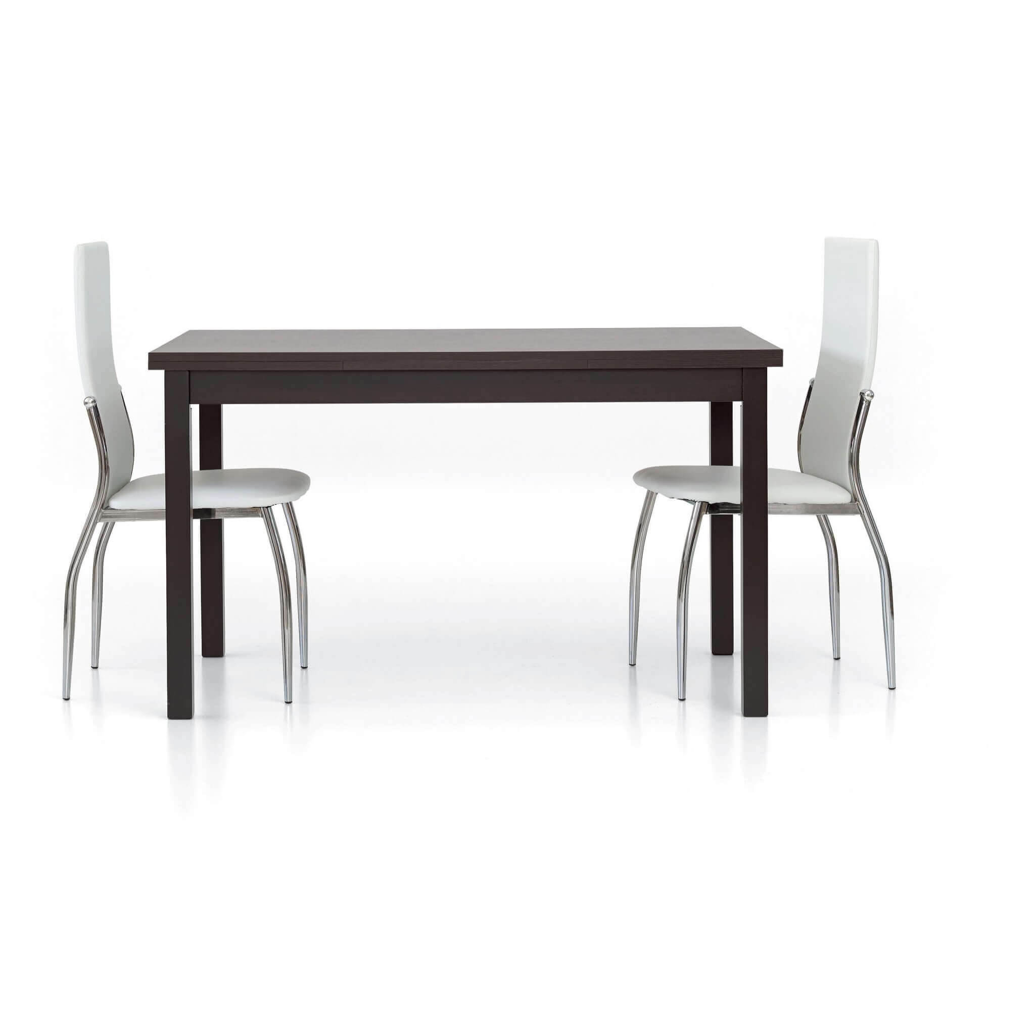 565 TAVOLO ROVERE MORO WENGÈ 80 X 130/170/210