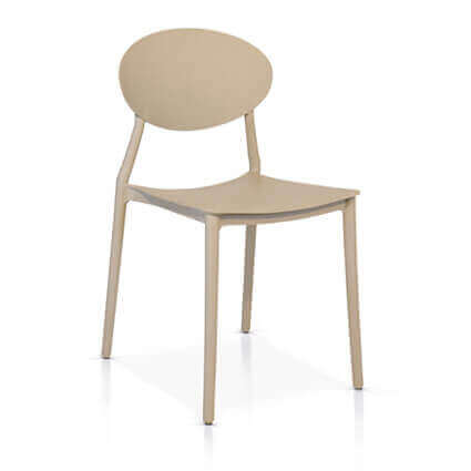 971 SEDIA IMPILABILE BEIGE SCURO