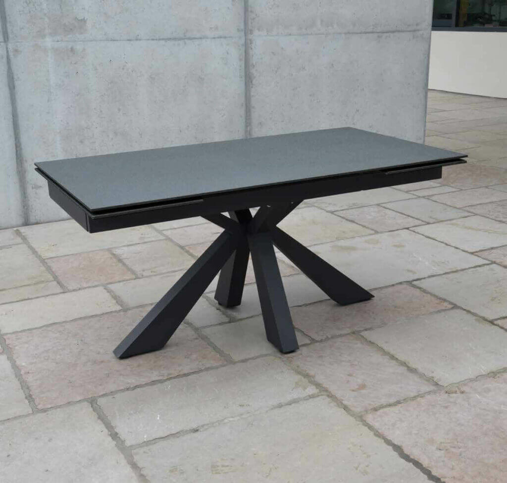 2 TAVOLO CERAMICA 90 X 160/200/240 NERO