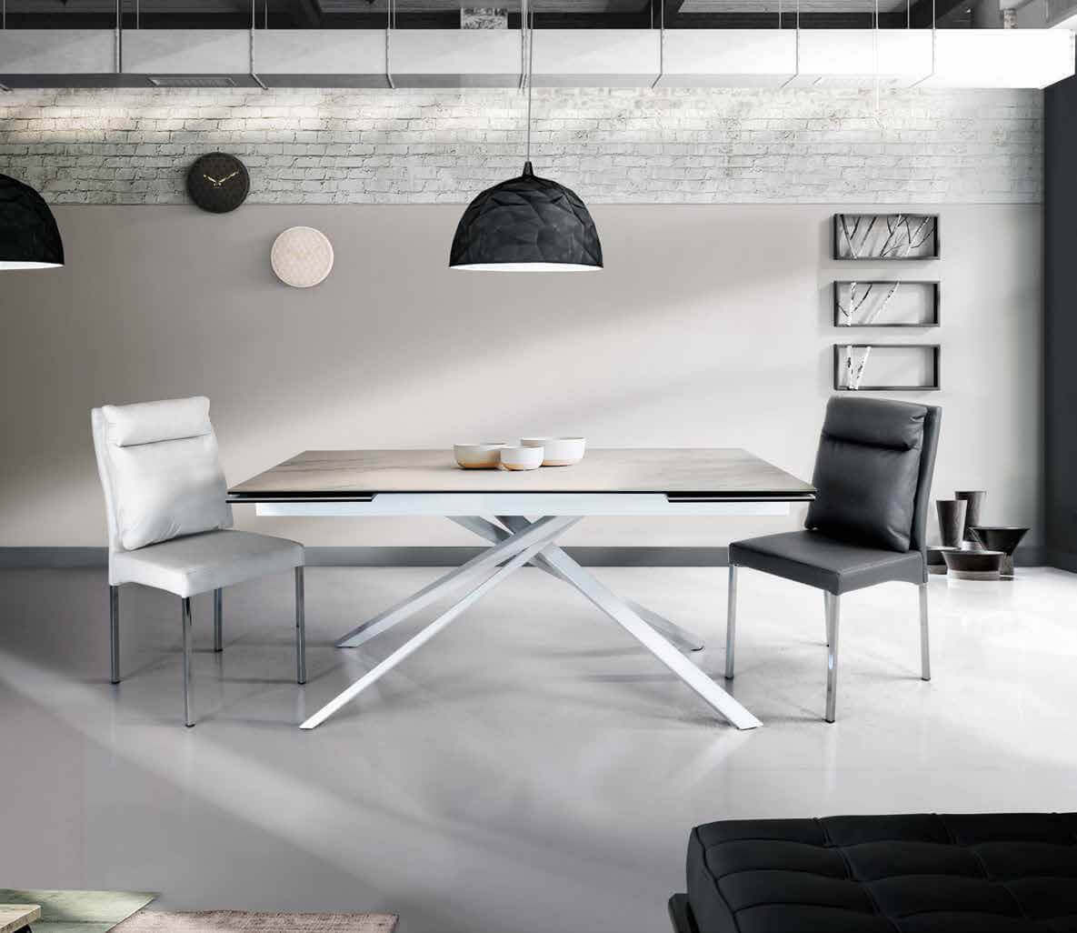948 TAVOLO CERAMICA 90 X 160/200/240 BIANCO