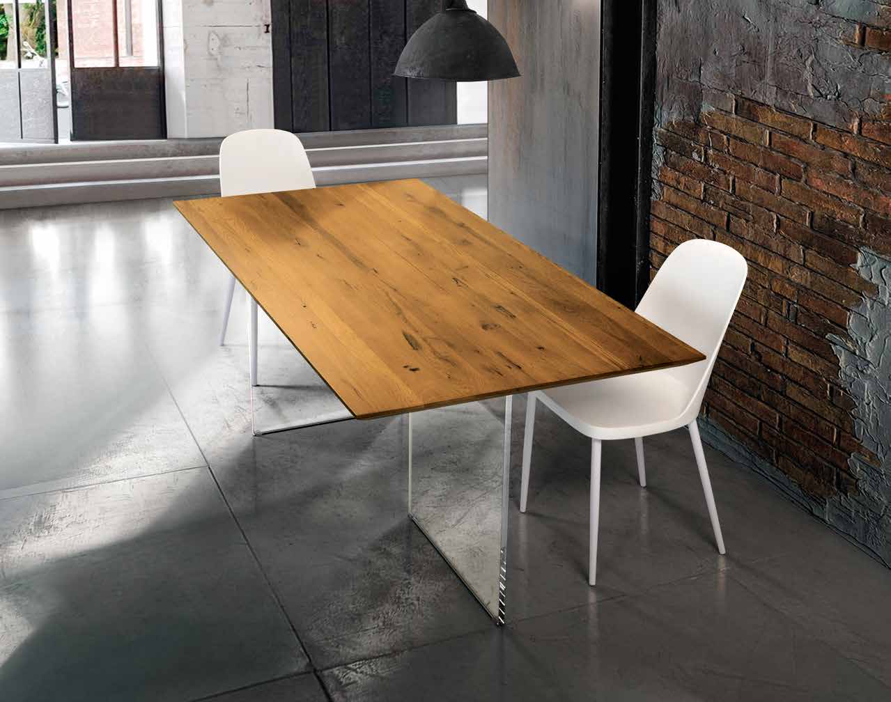 1671 TAVOLO ROVERE NODATO 100 X 250 NATURALE