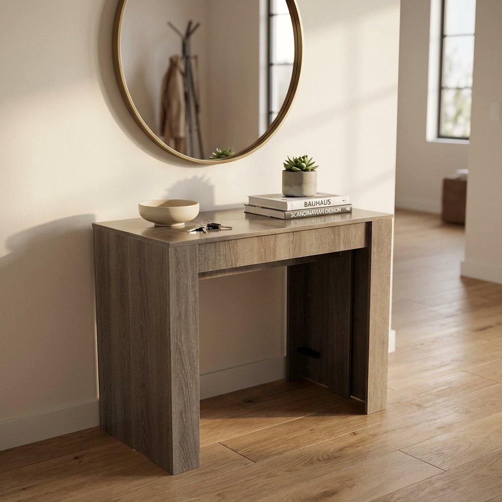 TAVOLO CONSOLLE DAVE TAUPE 50/100/150/200/250/300 X 90