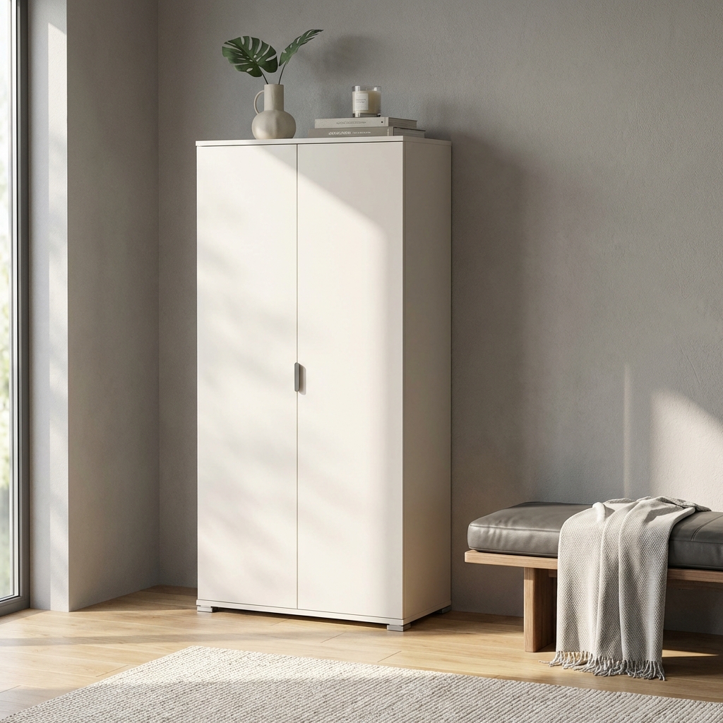ARMADIO 2 ANTE 180 BIANCO