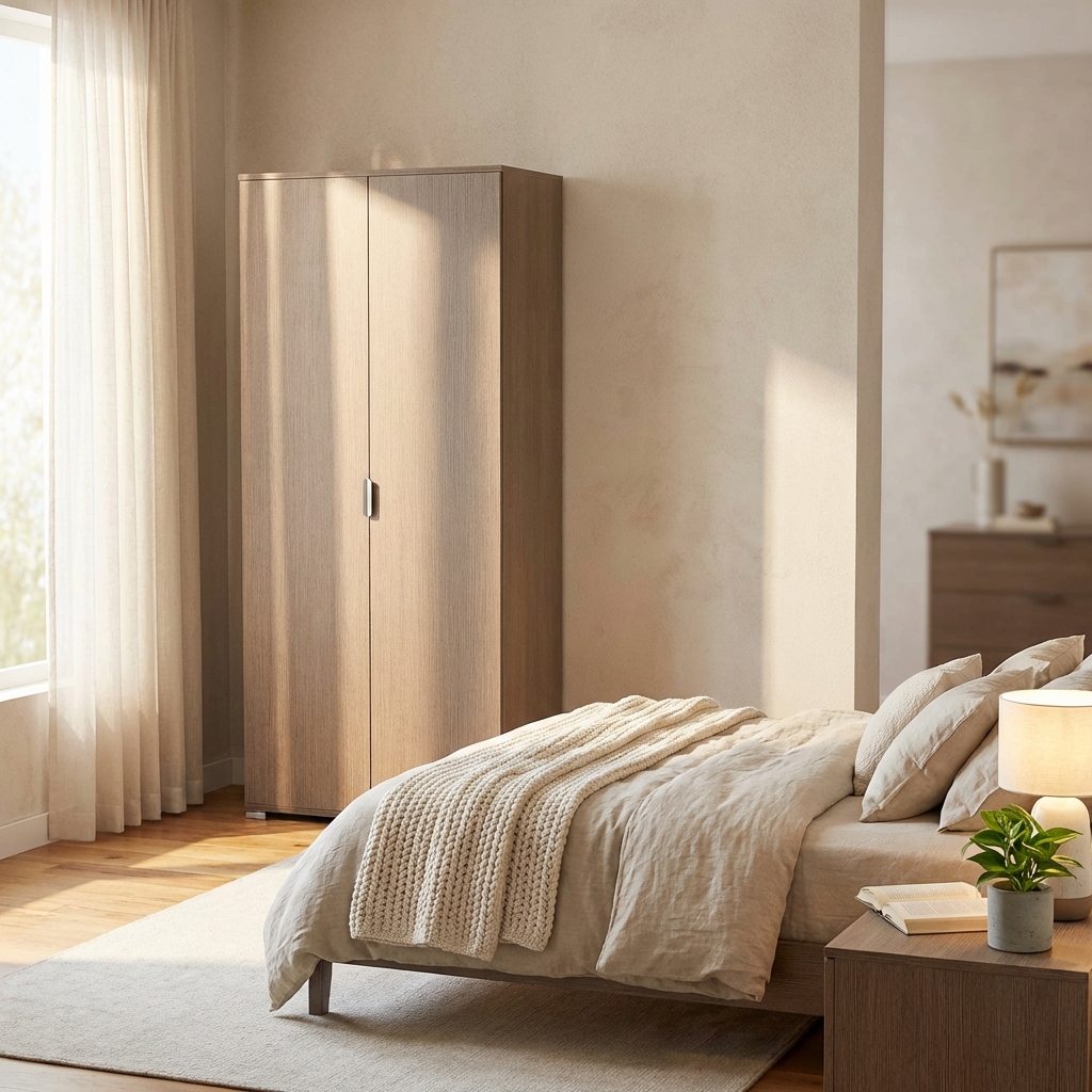 ARMADIO 2 ANTE 180 ROVERE GRIGIO