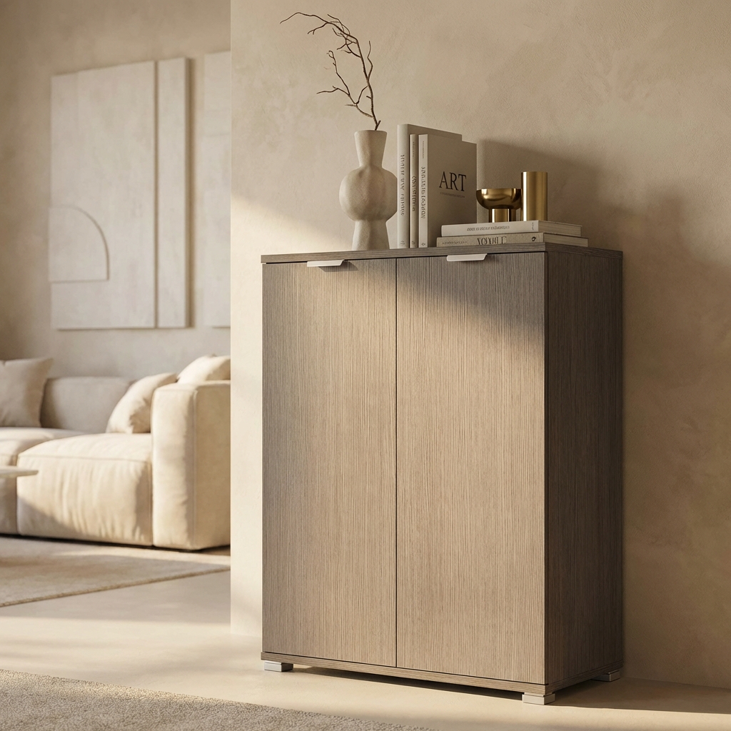 ARMADIETTO 2 ANTE ROVERE GRIGIO