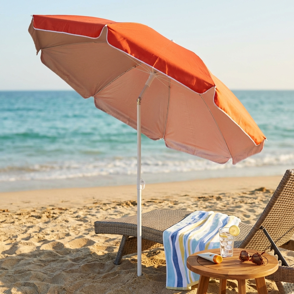 OMBRELLONE SPIAGGIA PALO ALLUMINIO 200/32