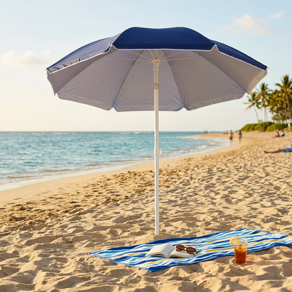 OMBRELLONE SPIAGGIA NYLON PROTEZIONE UV 180/32