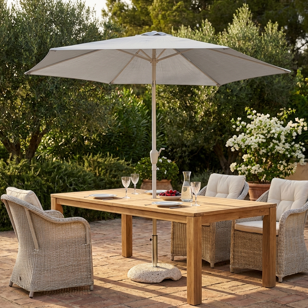 OMBRELLONE POLY ECO Ø 3 BIANCO