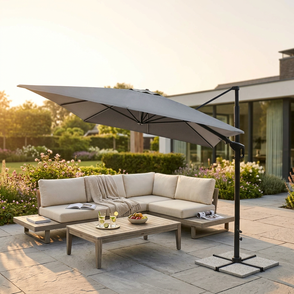 OMBRELLONE HAMEL 3 X 4 P/L GRIGIO