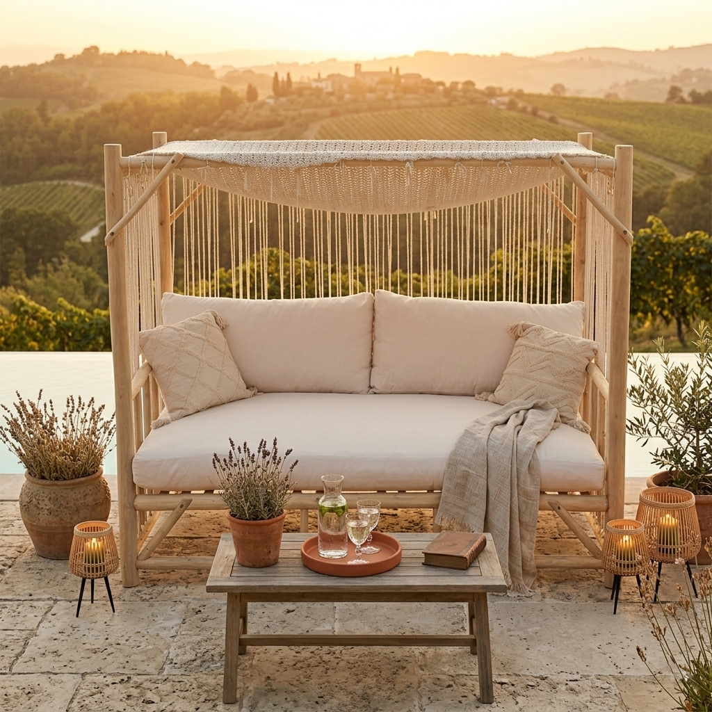GAZEBO LETTO CAMBRIGE C/CUSCINI